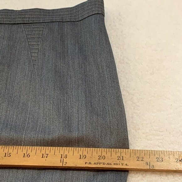 Escada Women's Margaretha Ley Virgin Wool Blend Pencil Skirt Lined 44 XL Gray - Picture 6 of 10